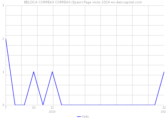 BELGICA CORREAS CORREAS (Spain) Page visits 2024 