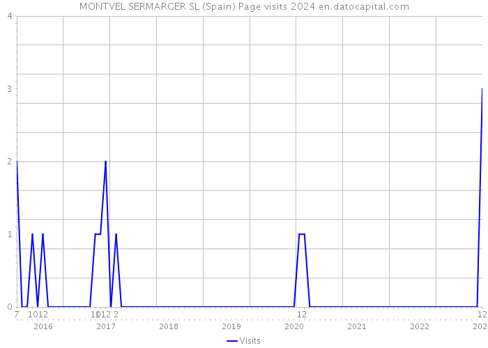 MONTVEL SERMARGER SL (Spain) Page visits 2024 