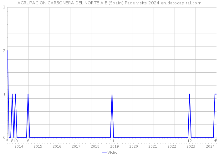 AGRUPACION CARBONERA DEL NORTE AIE (Spain) Page visits 2024 