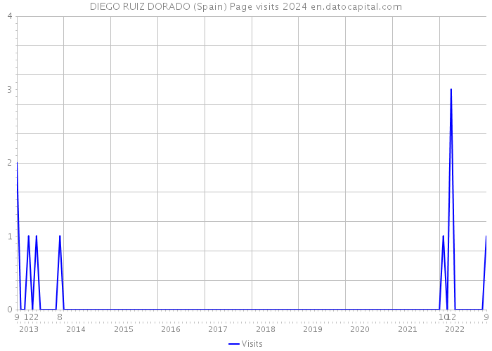 DIEGO RUIZ DORADO (Spain) Page visits 2024 