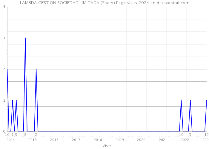 LAMBDA GESTION SOCIEDAD LIMITADA (Spain) Page visits 2024 