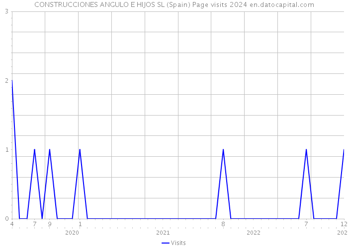 CONSTRUCCIONES ANGULO E HIJOS SL (Spain) Page visits 2024 