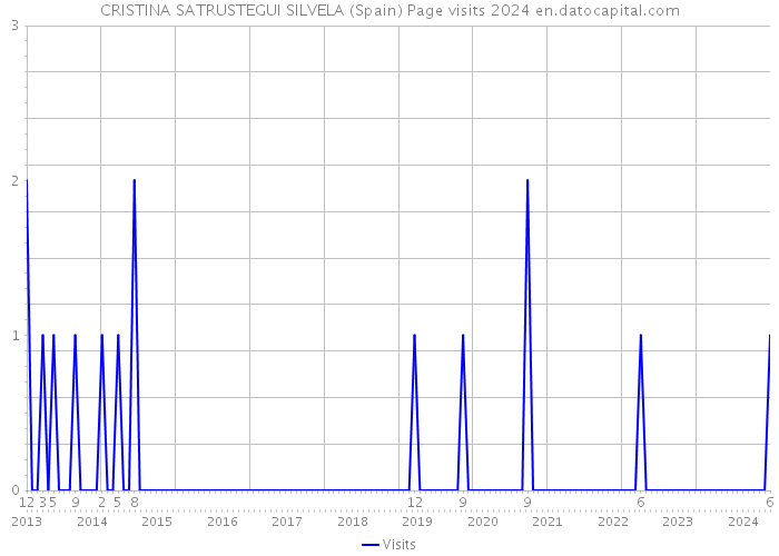 CRISTINA SATRUSTEGUI SILVELA (Spain) Page visits 2024 