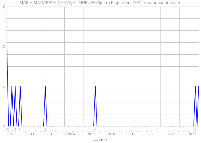 MARIA MACARENA CARVAJAL MURUBE (Spain) Page visits 2024 