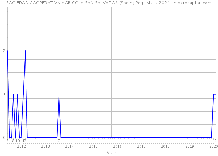 SOCIEDAD COOPERATIVA AGRICOLA SAN SALVADOR (Spain) Page visits 2024 