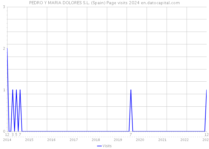 PEDRO Y MARIA DOLORES S.L. (Spain) Page visits 2024 