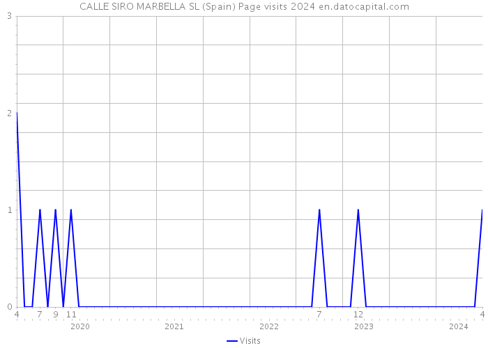 CALLE SIRO MARBELLA SL (Spain) Page visits 2024 