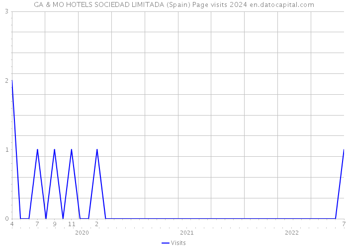 GA & MO HOTELS SOCIEDAD LIMITADA (Spain) Page visits 2024 