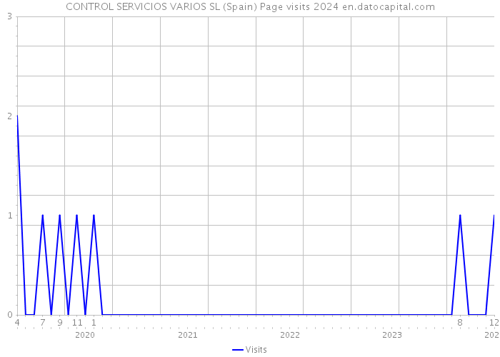 CONTROL SERVICIOS VARIOS SL (Spain) Page visits 2024 