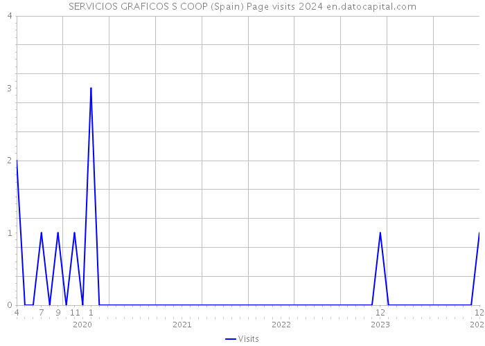 SERVICIOS GRAFICOS S COOP (Spain) Page visits 2024 