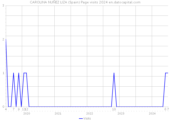 CAROLINA NUÑEZ LIZA (Spain) Page visits 2024 