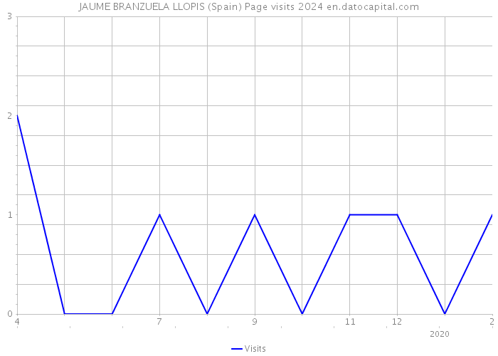 JAUME BRANZUELA LLOPIS (Spain) Page visits 2024 
