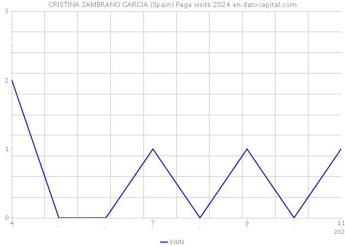 CRISTINA ZAMBRANO GARCIA (Spain) Page visits 2024 