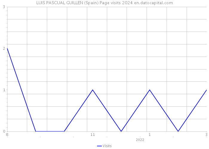 LUIS PASCUAL GUILLEN (Spain) Page visits 2024 
