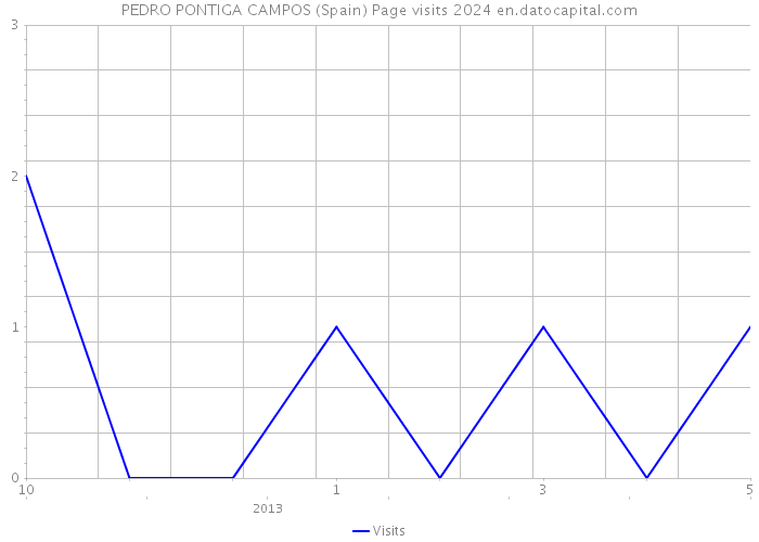 PEDRO PONTIGA CAMPOS (Spain) Page visits 2024 