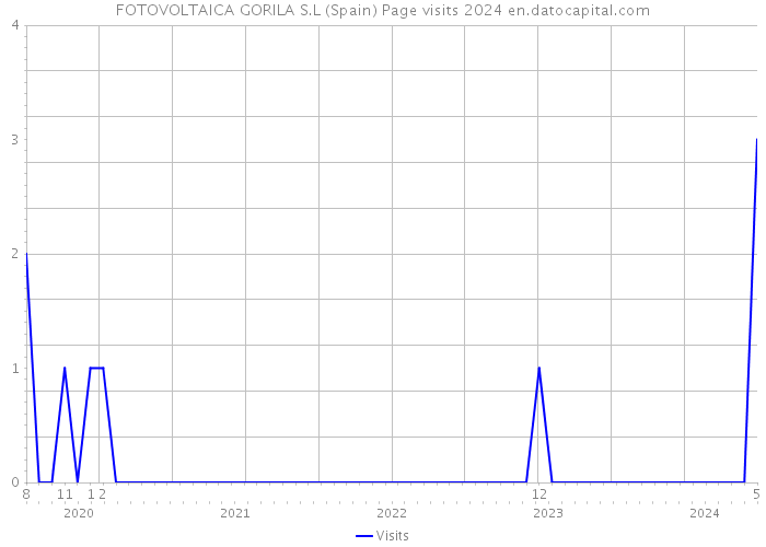 FOTOVOLTAICA GORILA S.L (Spain) Page visits 2024 