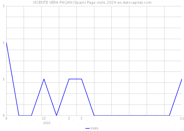 VICENTE VERA PAGAN (Spain) Page visits 2024 
