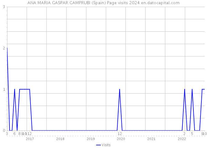 ANA MARIA GASPAR CAMPRUBI (Spain) Page visits 2024 