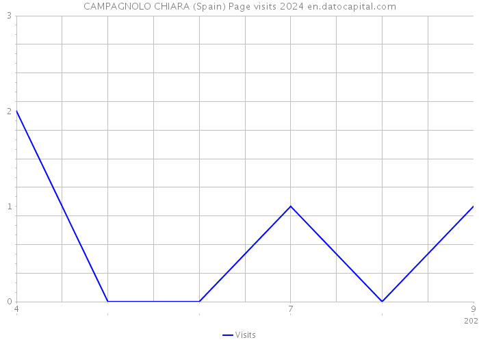 CAMPAGNOLO CHIARA (Spain) Page visits 2024 
