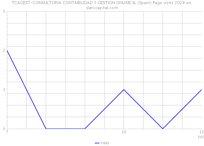 TCAGEST-CONSULTORIA CONTABILIDAD Y GESTION ONLINE SL (Spain) Page visits 2024 