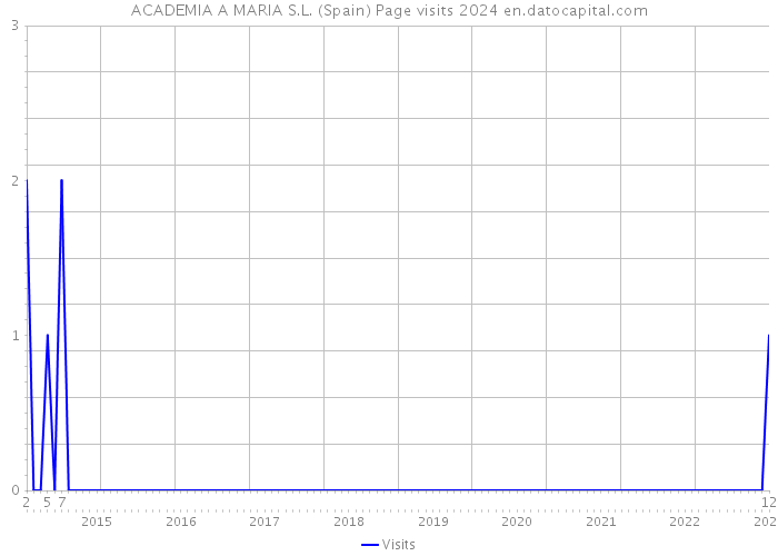 ACADEMIA A MARIA S.L. (Spain) Page visits 2024 