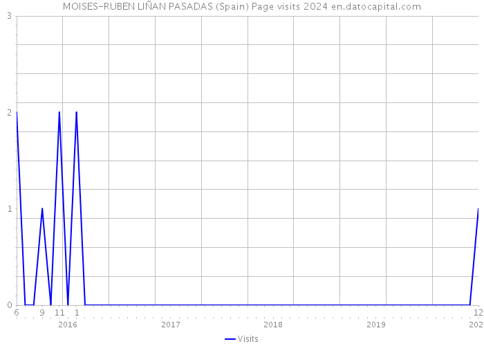 MOISES-RUBEN LIÑAN PASADAS (Spain) Page visits 2024 