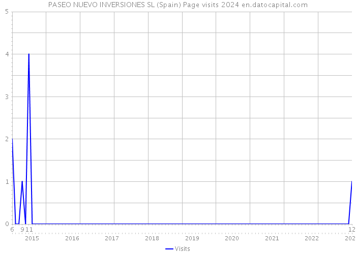 PASEO NUEVO INVERSIONES SL (Spain) Page visits 2024 
