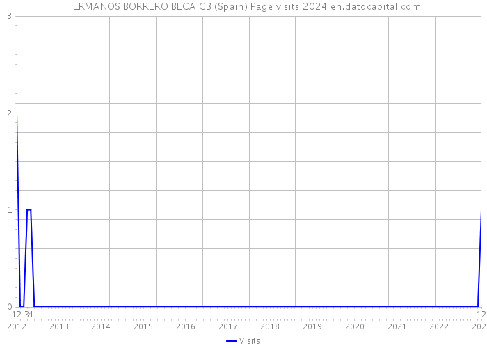 HERMANOS BORRERO BECA CB (Spain) Page visits 2024 