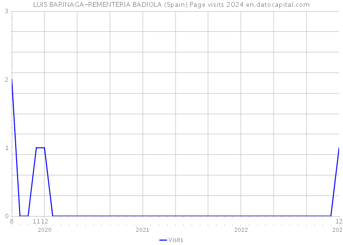 LUIS BARINAGA-REMENTERIA BADIOLA (Spain) Page visits 2024 
