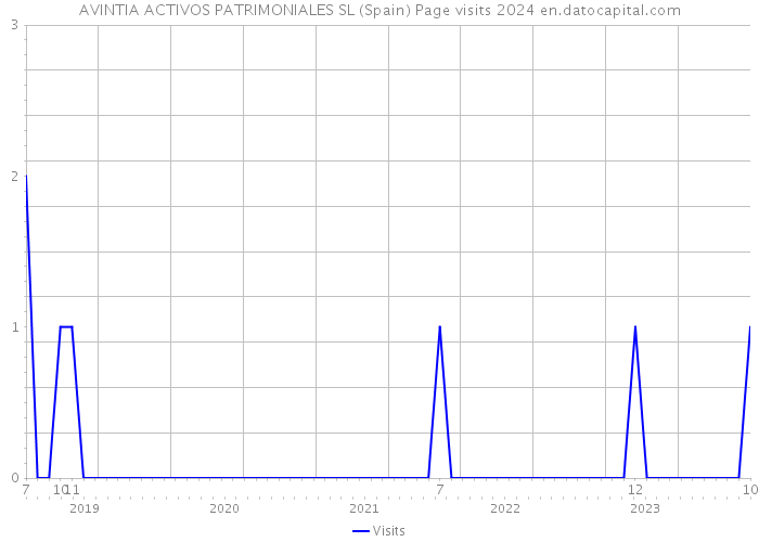 AVINTIA ACTIVOS PATRIMONIALES SL (Spain) Page visits 2024 