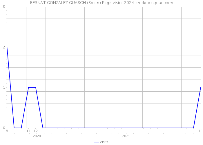 BERNAT GONZALEZ GUASCH (Spain) Page visits 2024 