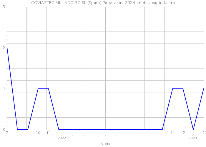 COVIASTEC MILLADOIRO SL (Spain) Page visits 2024 