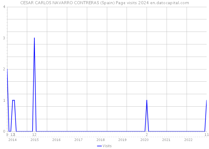 CESAR CARLOS NAVARRO CONTRERAS (Spain) Page visits 2024 
