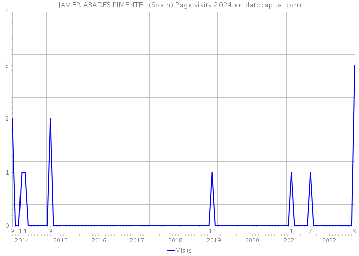 JAVIER ABADES PIMENTEL (Spain) Page visits 2024 