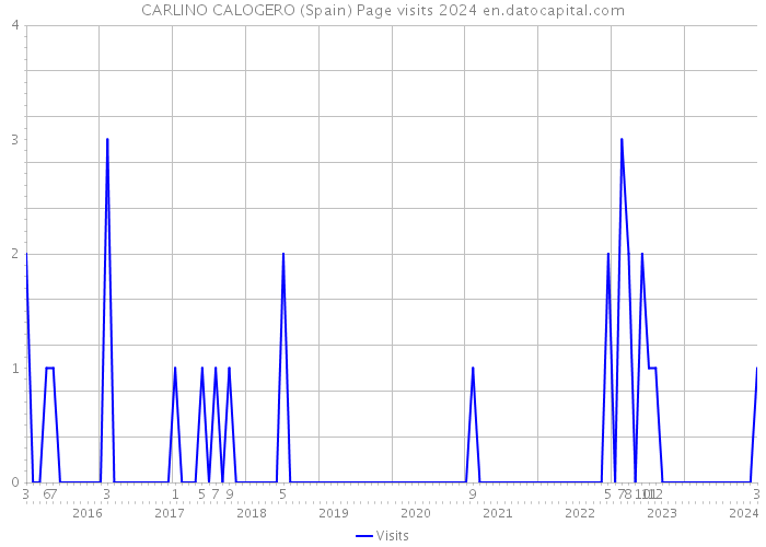 CARLINO CALOGERO (Spain) Page visits 2024 