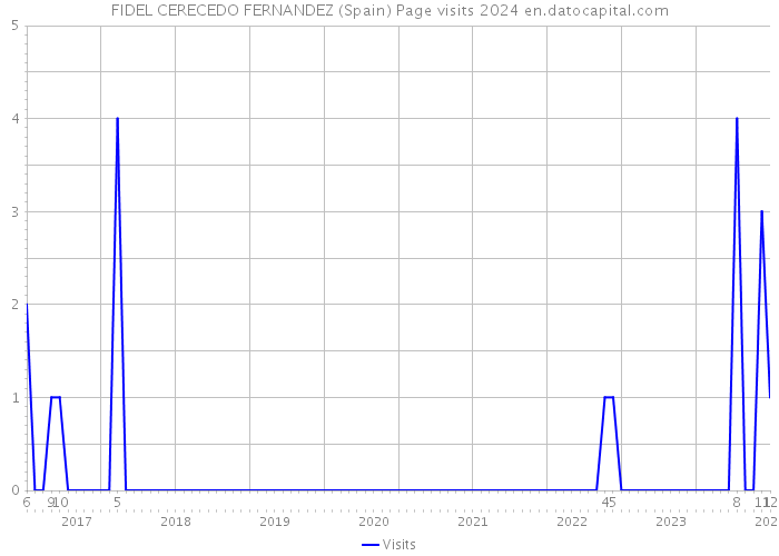 FIDEL CERECEDO FERNANDEZ (Spain) Page visits 2024 