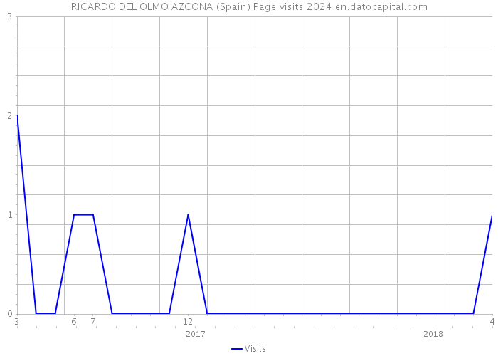 RICARDO DEL OLMO AZCONA (Spain) Page visits 2024 