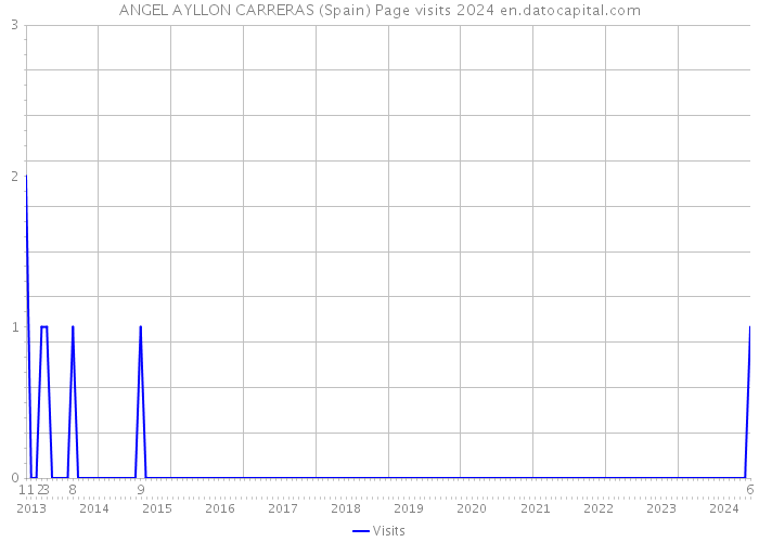 ANGEL AYLLON CARRERAS (Spain) Page visits 2024 