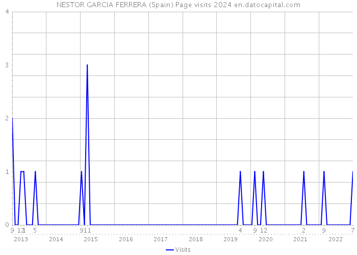 NESTOR GARCIA FERRERA (Spain) Page visits 2024 