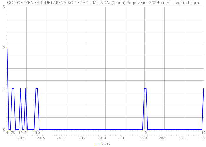 GOIKOETXEA BARRUETABENA SOCIEDAD LIMITADA. (Spain) Page visits 2024 