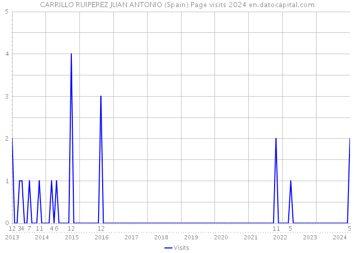 CARRILLO RUIPEREZ JUAN ANTONIO (Spain) Page visits 2024 