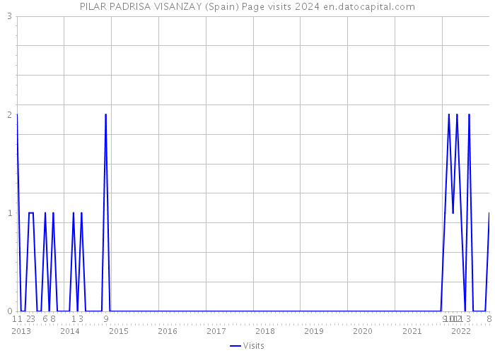 PILAR PADRISA VISANZAY (Spain) Page visits 2024 