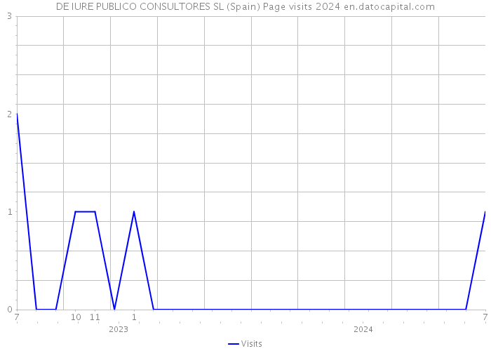 DE IURE PUBLICO CONSULTORES SL (Spain) Page visits 2024 