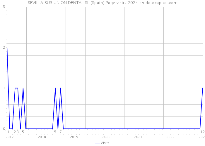 SEVILLA SUR UNION DENTAL SL (Spain) Page visits 2024 