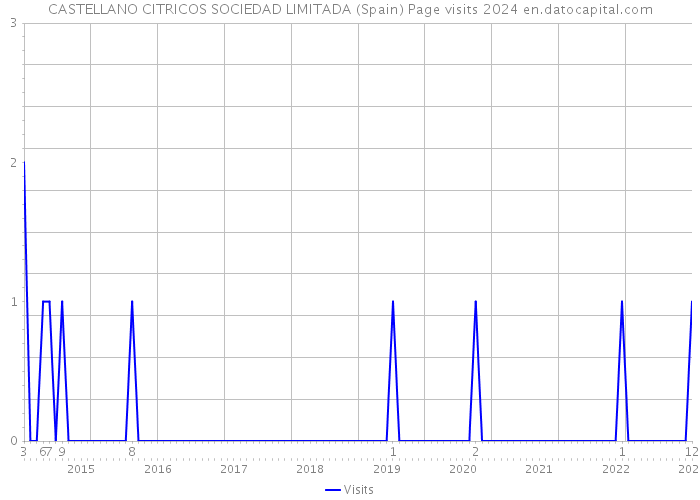 CASTELLANO CITRICOS SOCIEDAD LIMITADA (Spain) Page visits 2024 