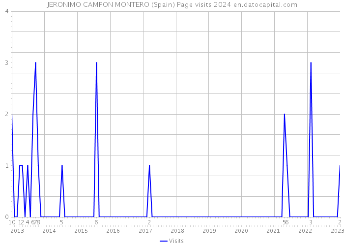 JERONIMO CAMPON MONTERO (Spain) Page visits 2024 