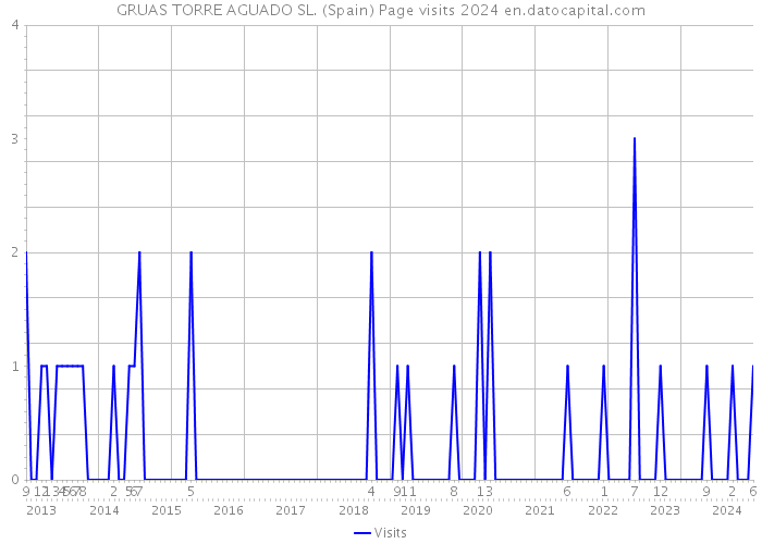 GRUAS TORRE AGUADO SL. (Spain) Page visits 2024 