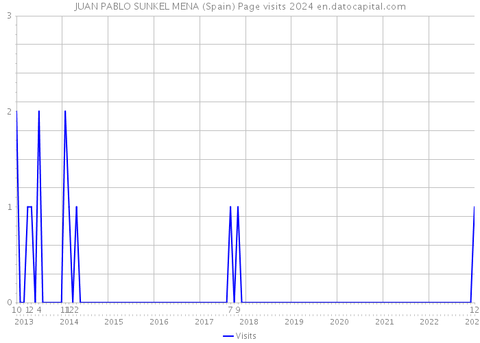 JUAN PABLO SUNKEL MENA (Spain) Page visits 2024 
