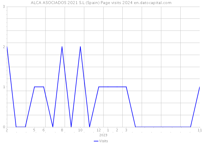 ALCA ASOCIADOS 2021 S.L (Spain) Page visits 2024 