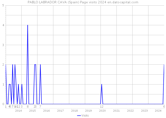 PABLO LABRADOR CAVA (Spain) Page visits 2024 